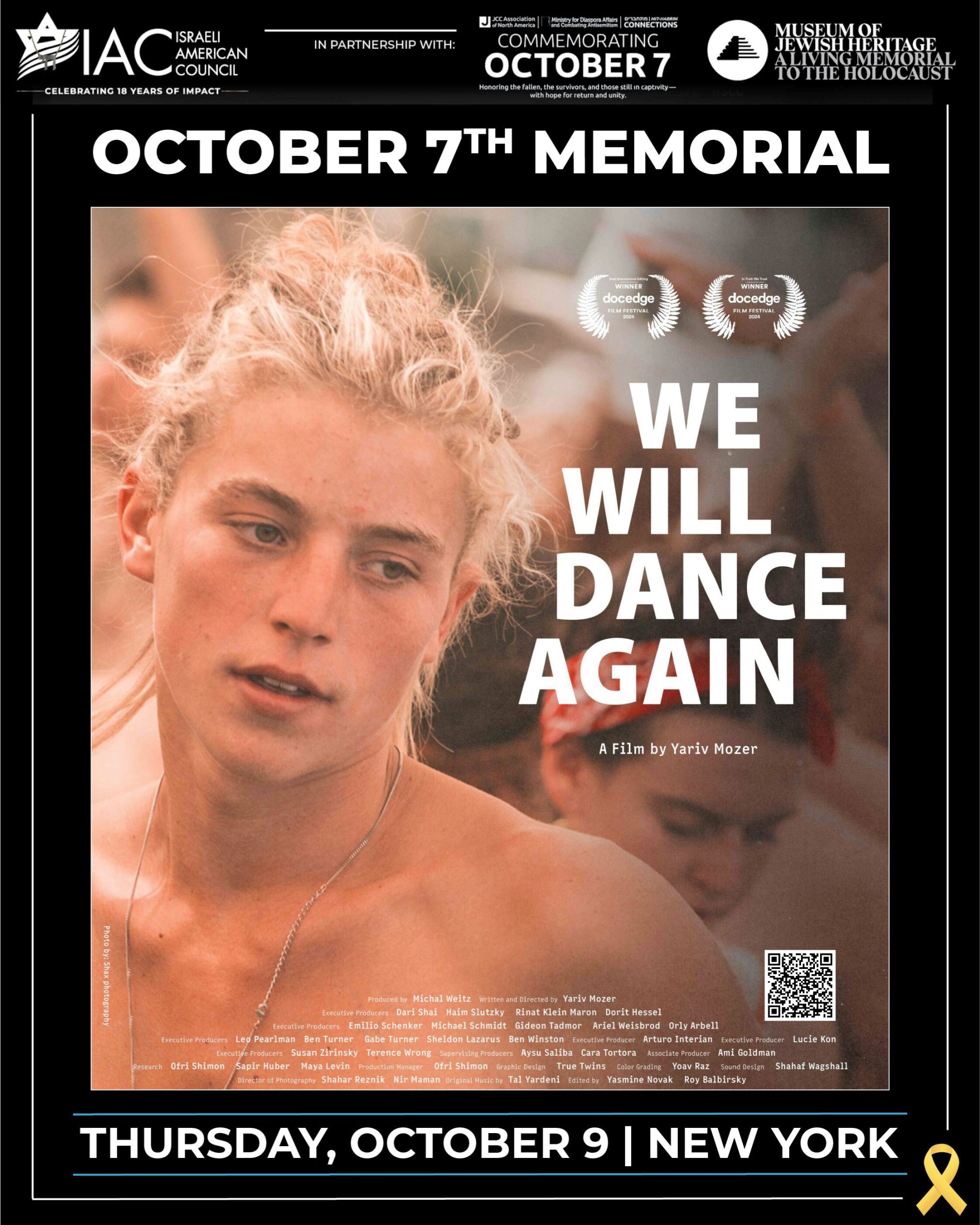 We Will Dance Again — Screening & Fireside Chat at the Museum of Jewish Heritage