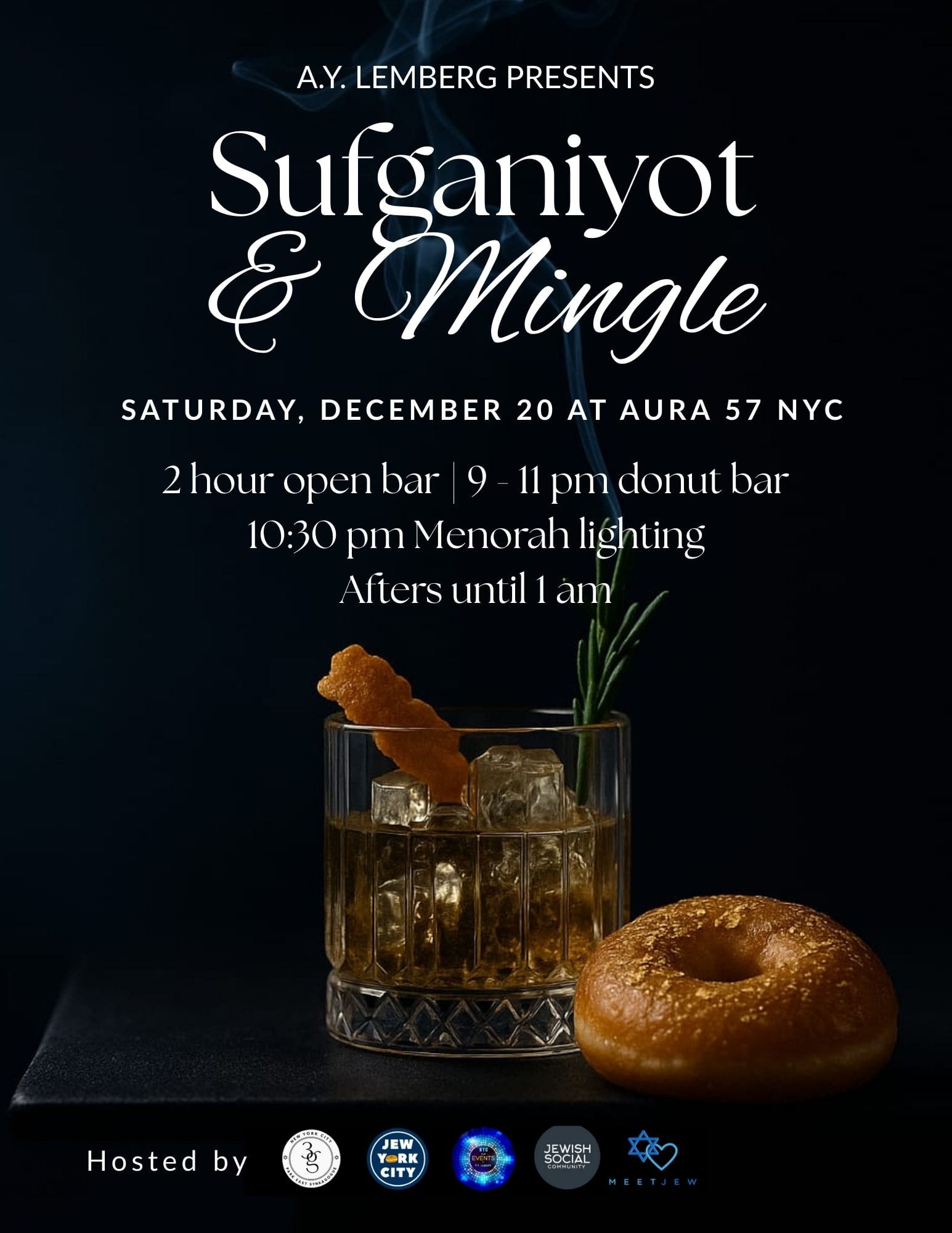 Sufganiyot & Mingle with open bar