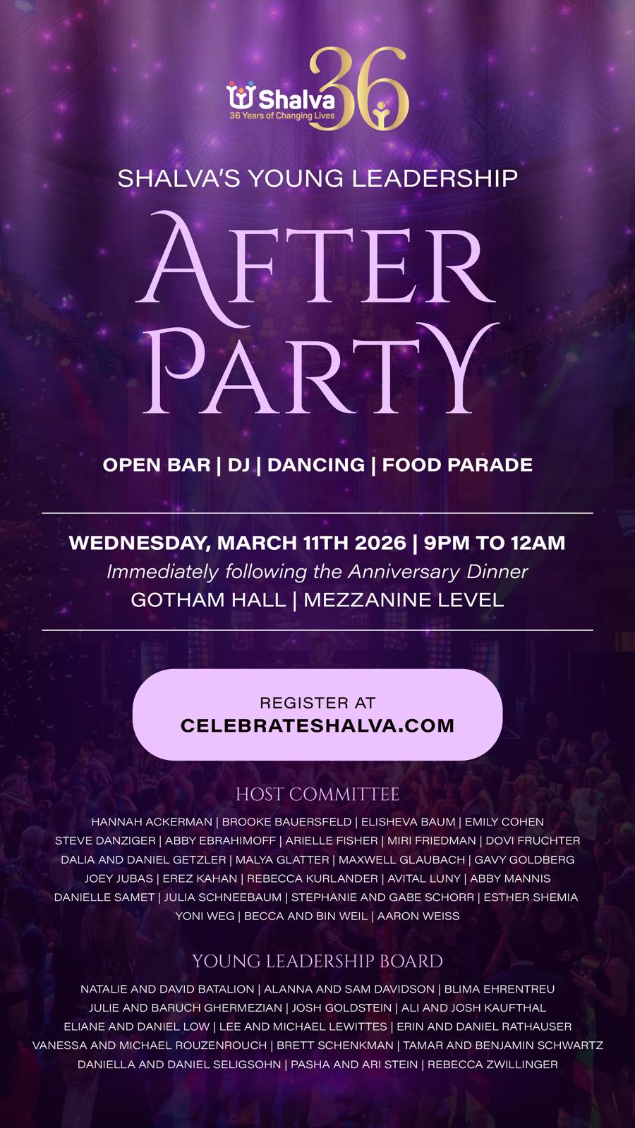 Shalva’s Young Leadership After Party