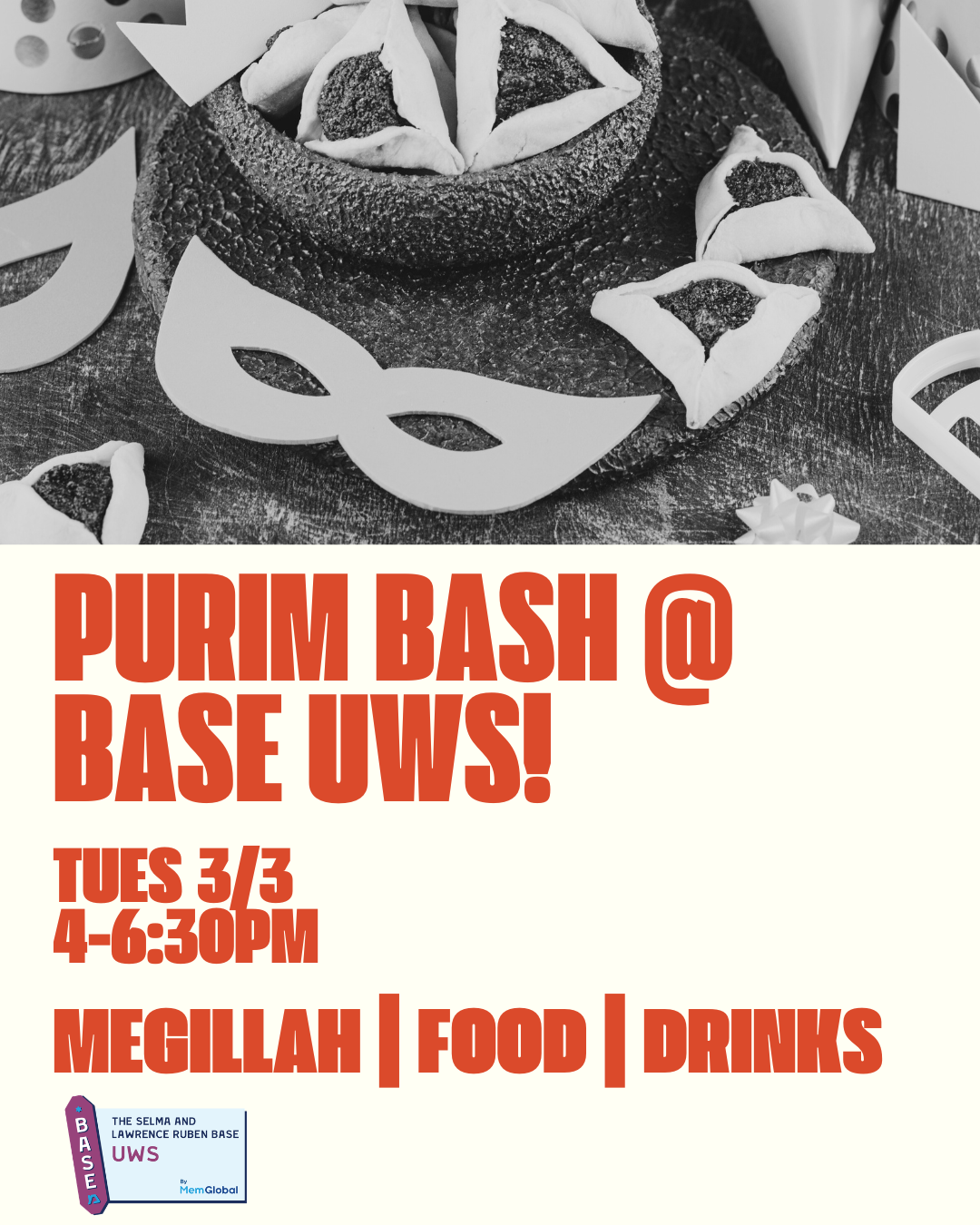 Purim Bash @ Base UWS!