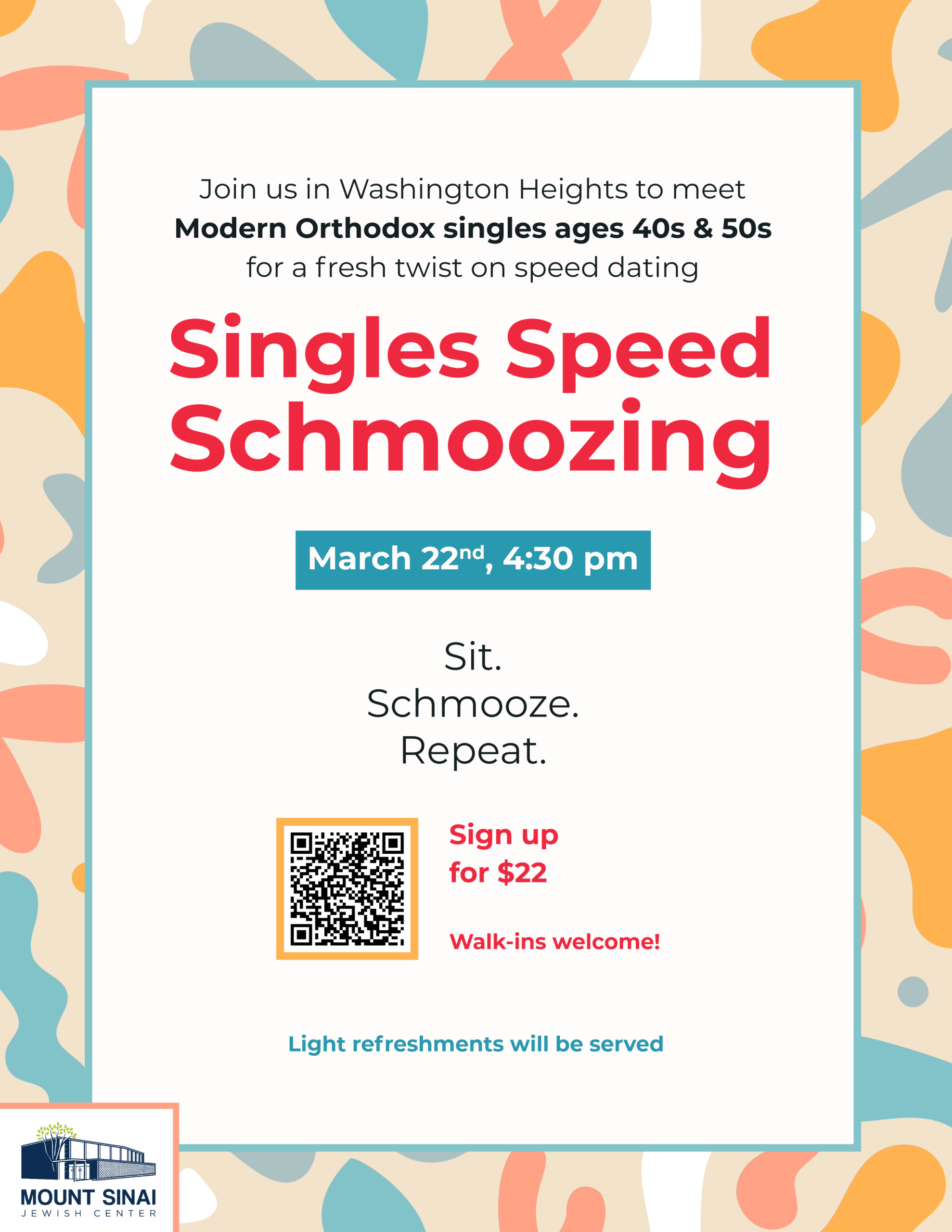 Singles Speed Schmoozing