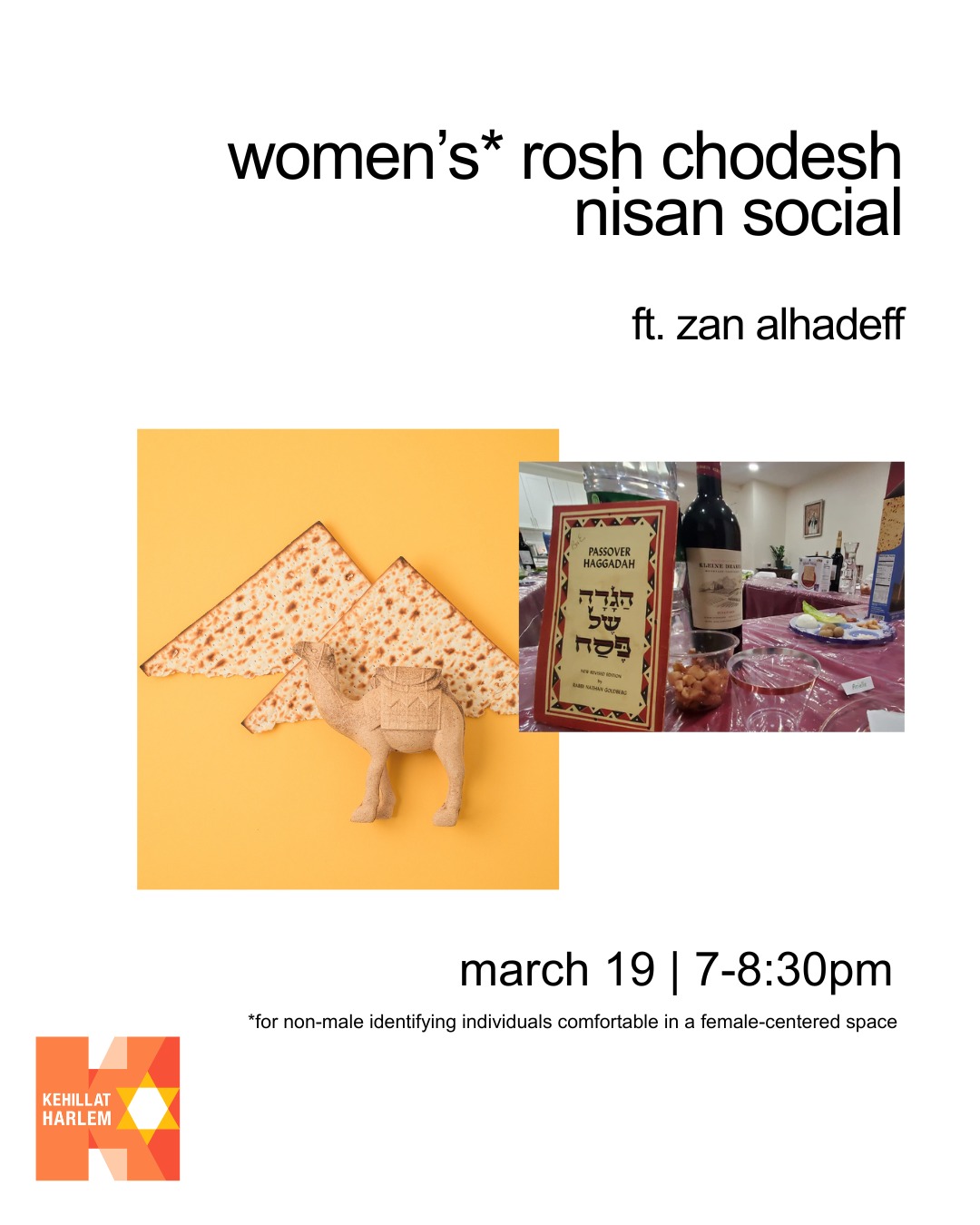 Women's* Rosh Chodesh Nisan Social