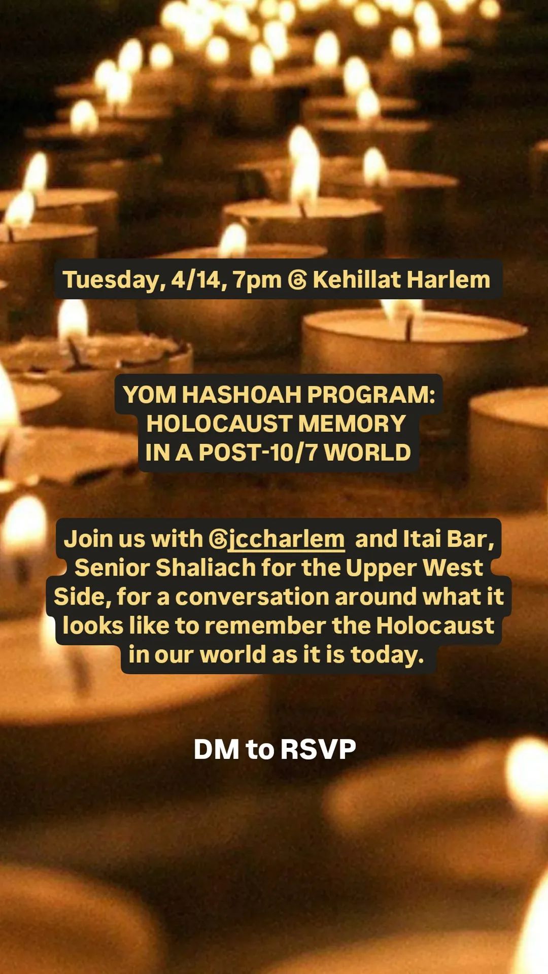 Yom HaShoah Program: Holocaust Memory in a Post–10/7 World