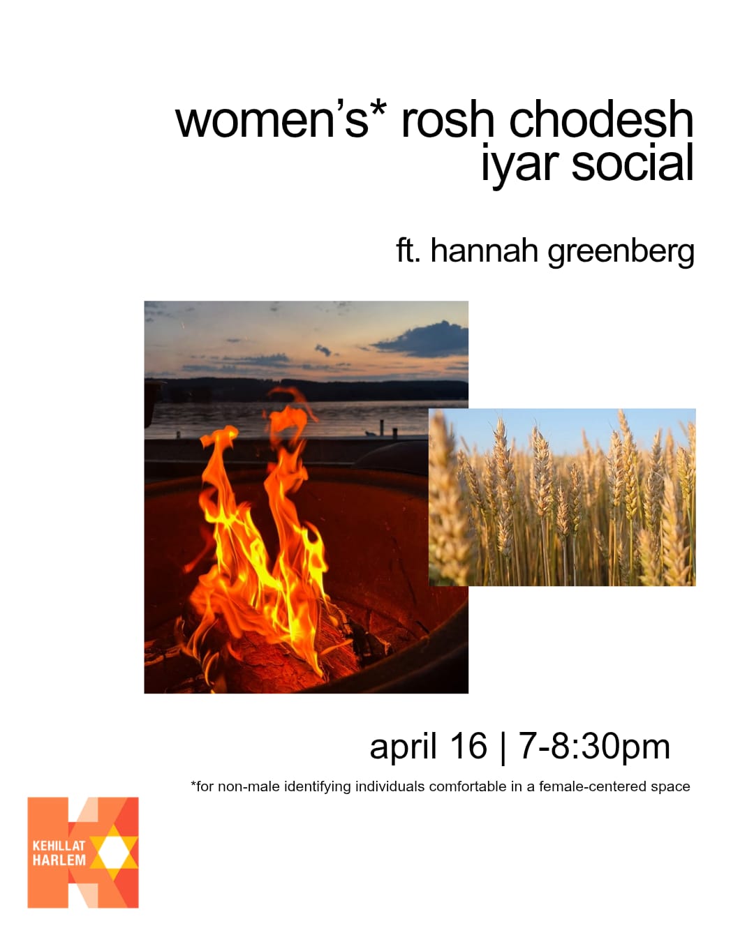 Women's* Rosh Chodesh Iyar Social