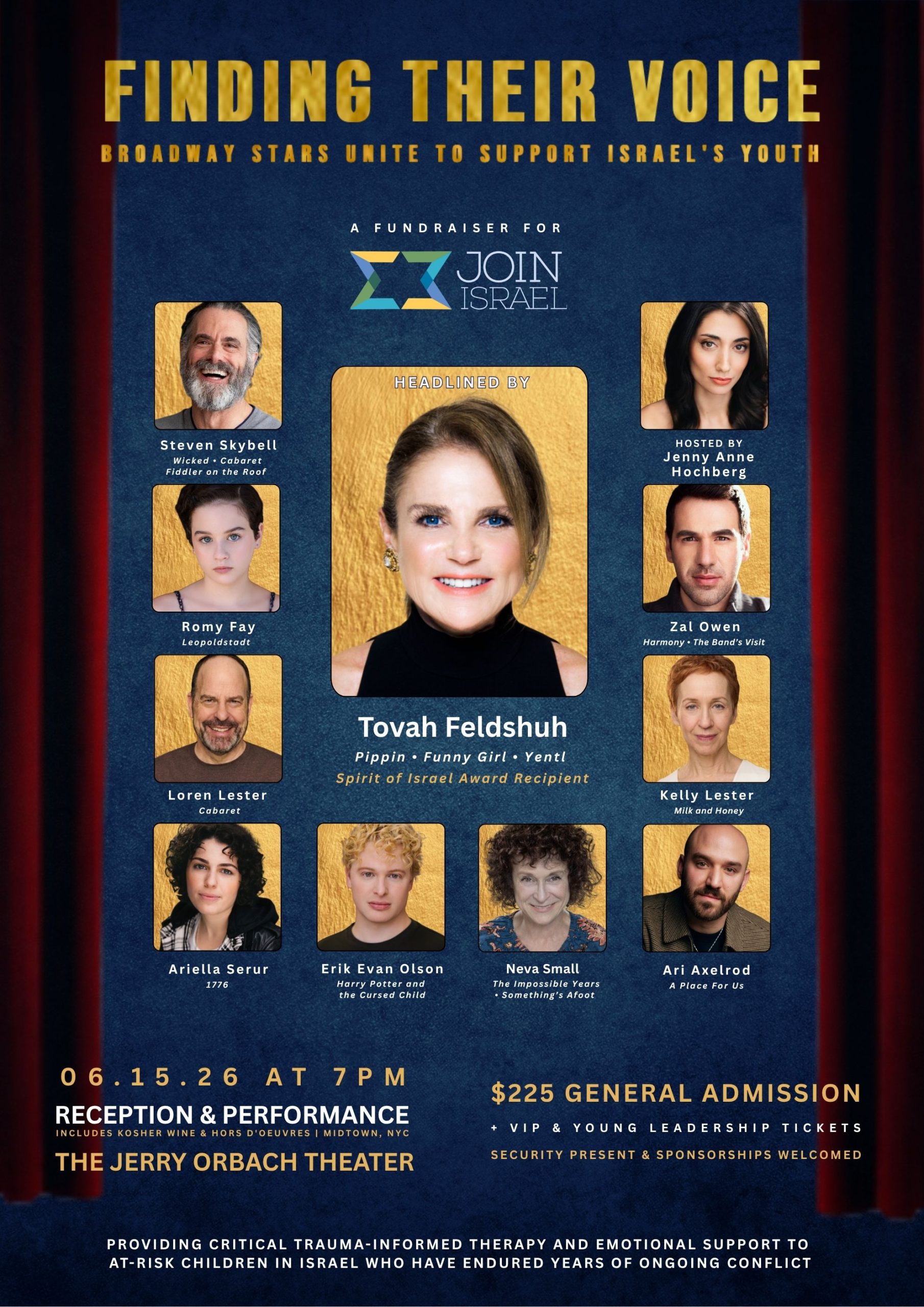 Finding Their Voice: Broadway Stars Unite to Support Israel’s Youth