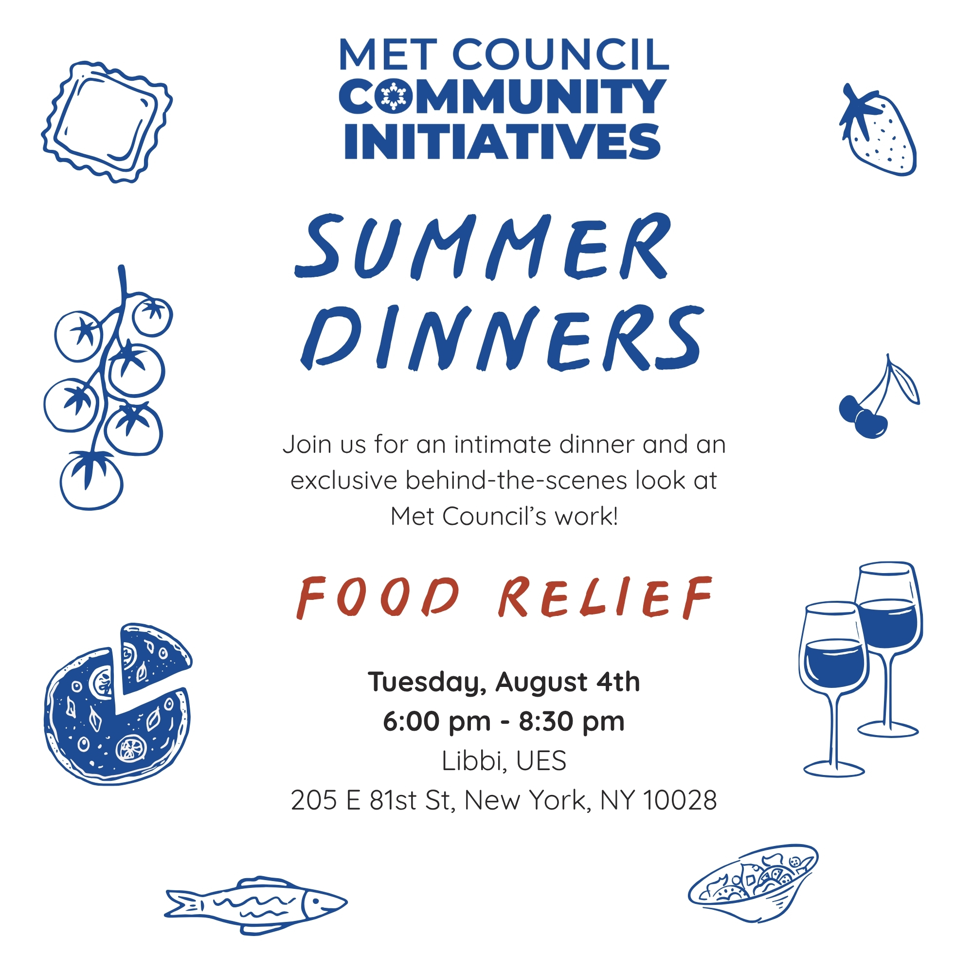 Summer Dinners, Food Relief- Met Council Community Initiatives