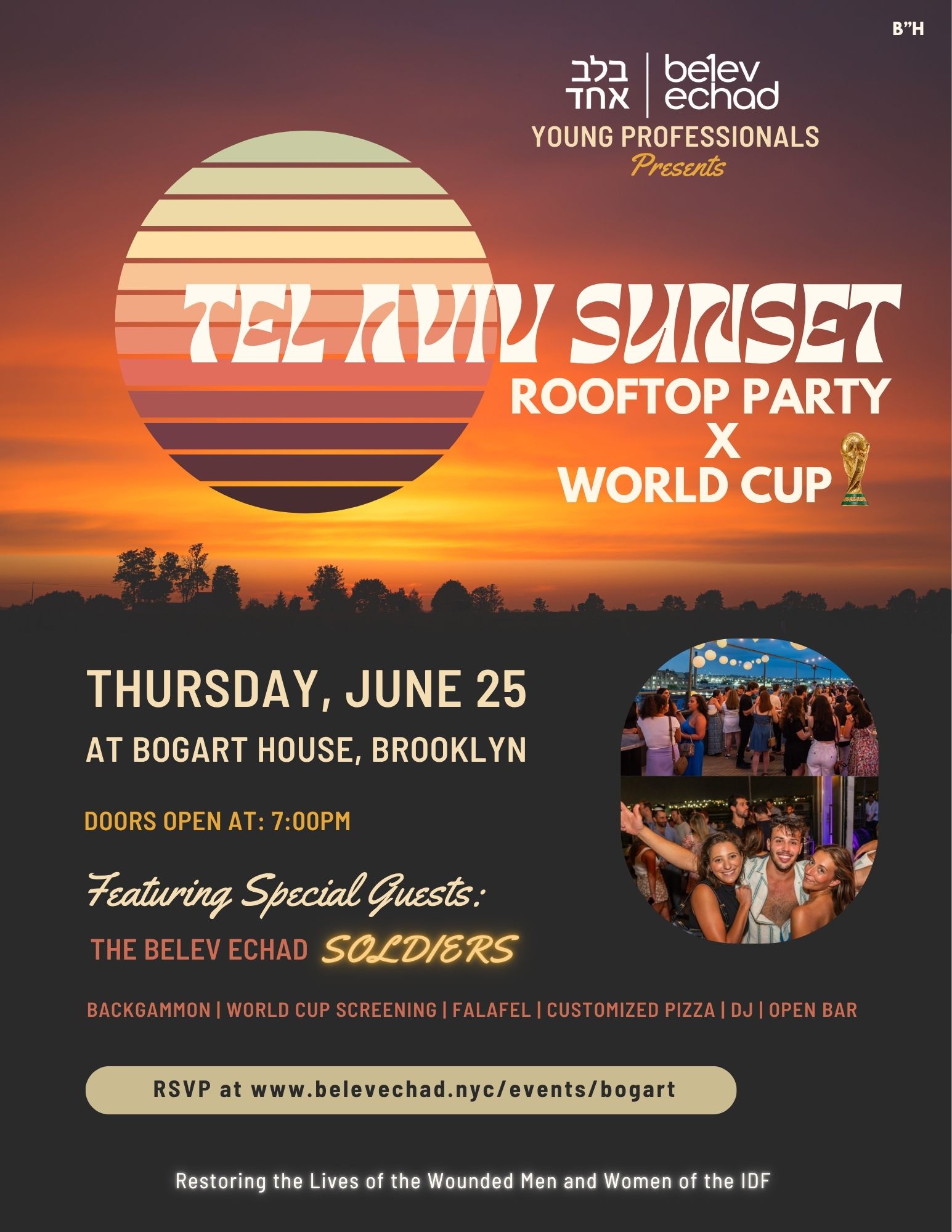 Belev Echad Bogart Rooftop Party