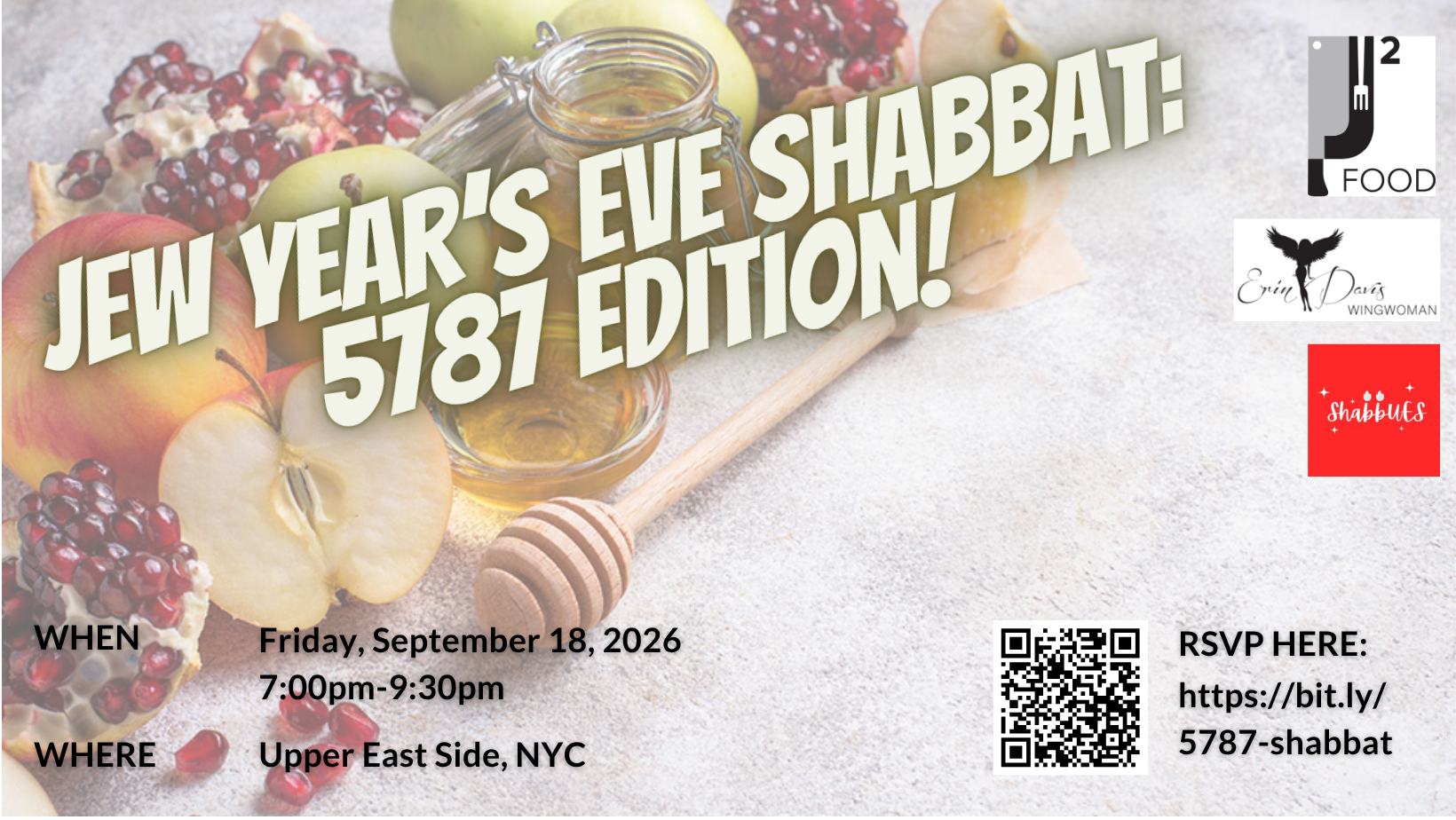 Jew Year's Eve Shabbat 5787: ShabbUES Edition!