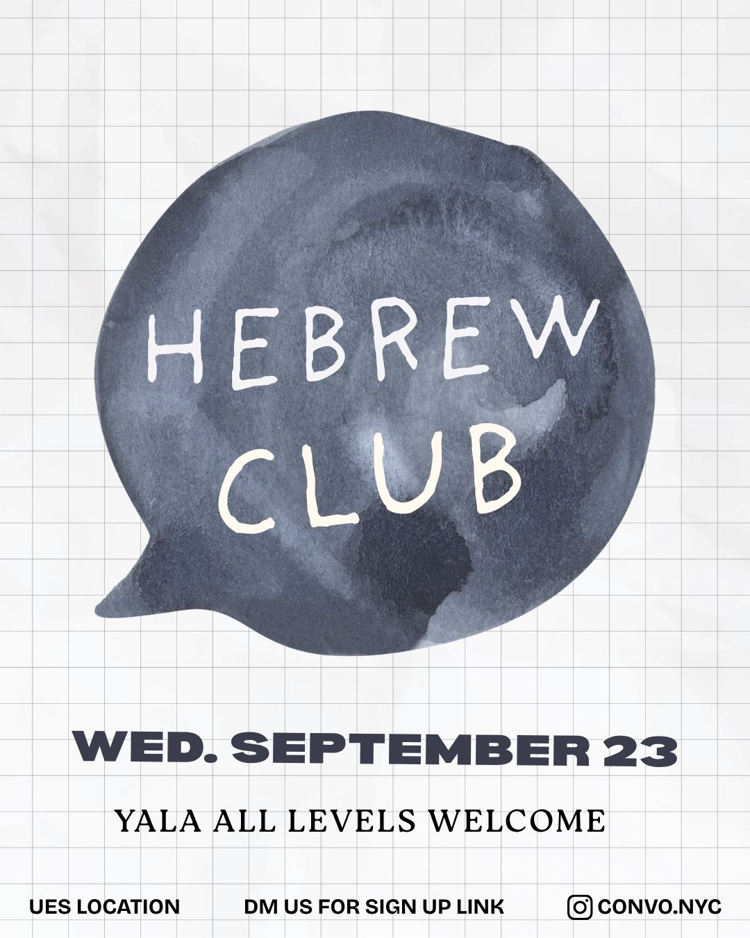Convo NYC: Hebrew Club