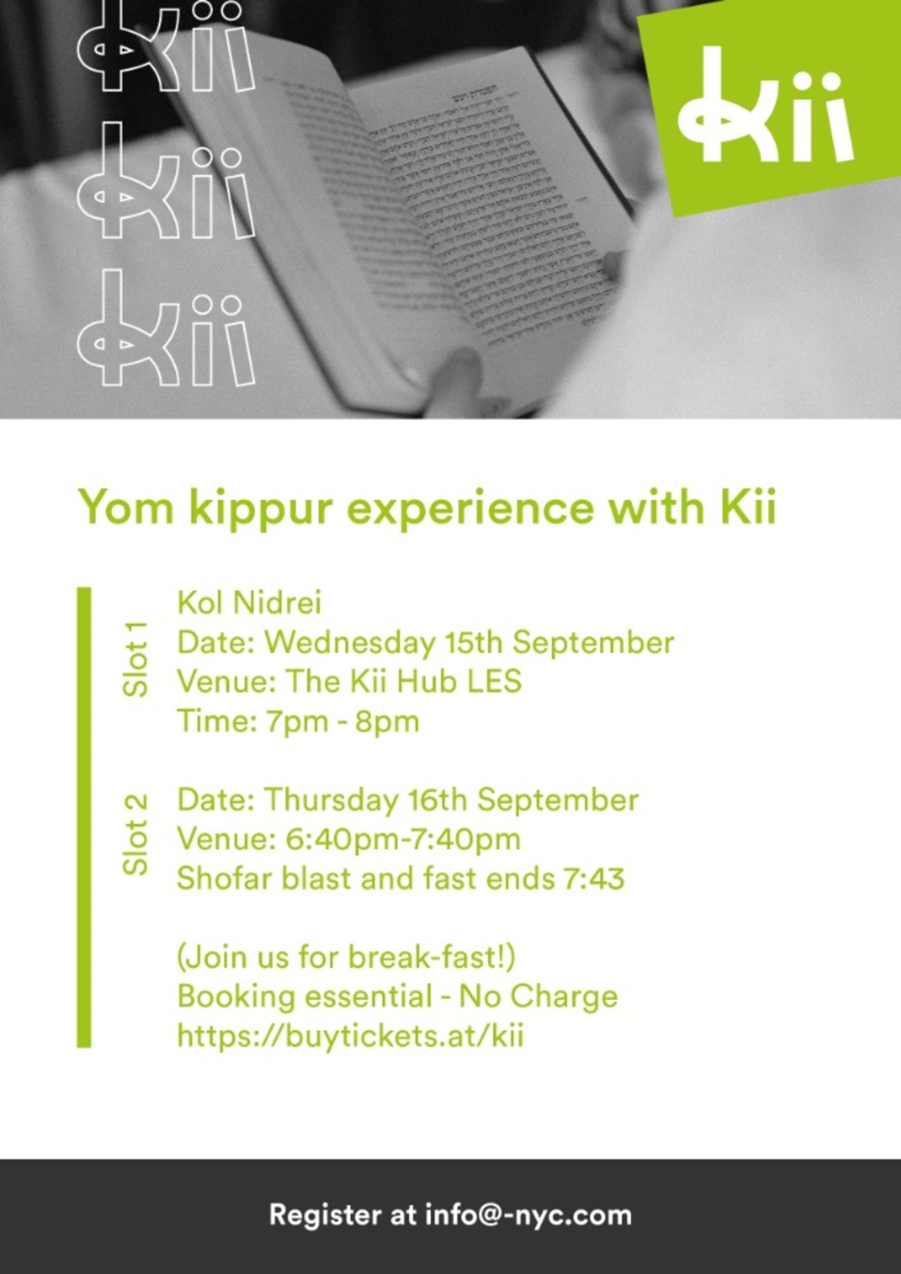 Yom Kippur Kol Nidrei Experience