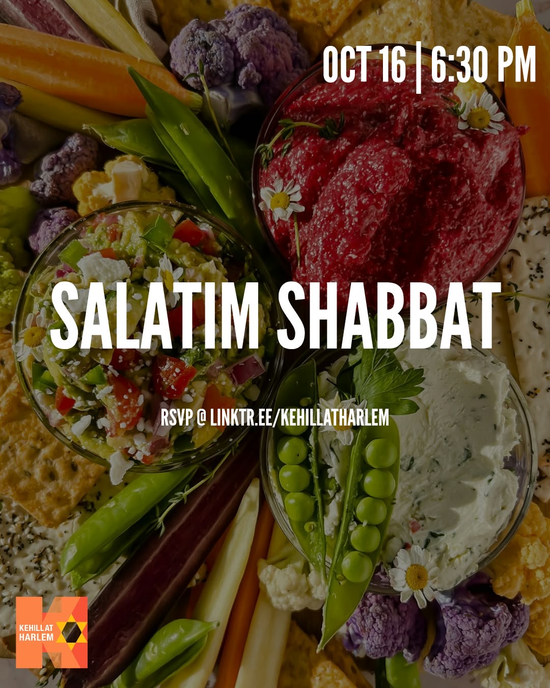 Kehillat Harlem Salatim Shabbat October 16th 6:30PM